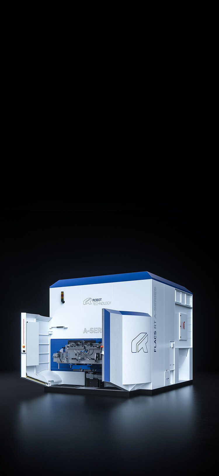 FLACS RT A series (airbag) laser cutting station - Robot Technology [EN]
